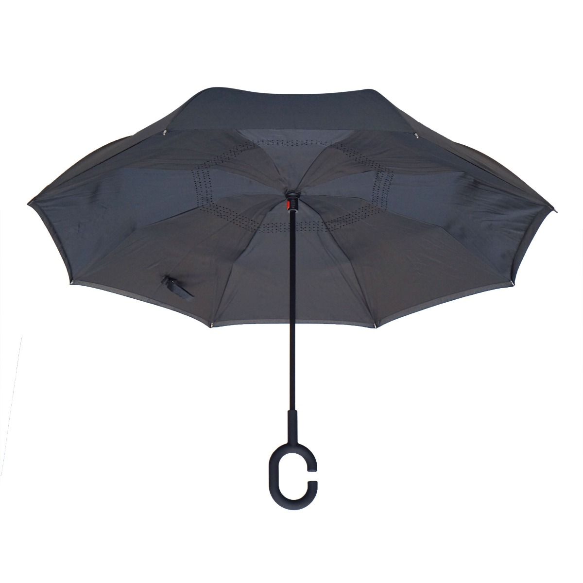 Topsy Turvy Designer Umbrellas - Drip Free Windproof - Black - Senior.com Umbrellas